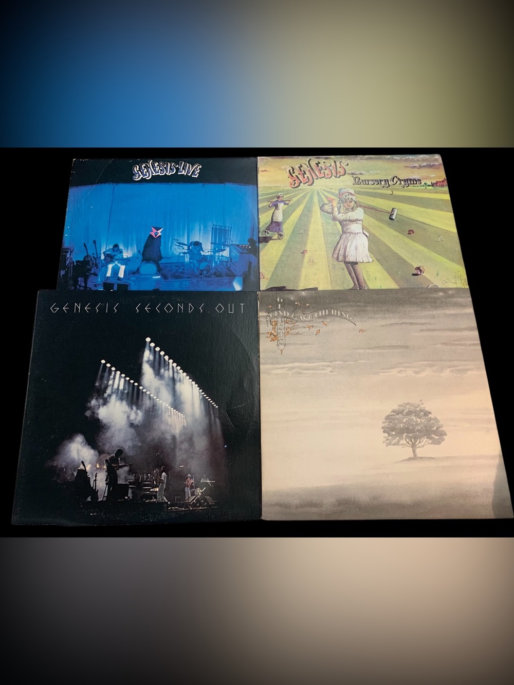 1970’s “Genesis” Vinyl Album Collection. 4 Fantastic Albums. Great Rare Find!